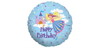 Folienballon Happy Birthday Fairy Princess 46 cm