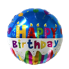 Folienballon Happy Birthday Torte Ø 38 cm