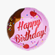 Folienballon Happy BirthdayTorte mit Kerzen Ø 38 cm