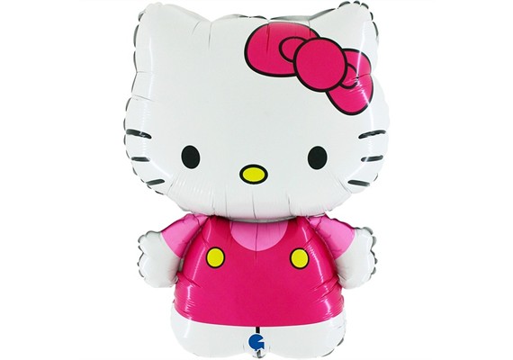 Folienballon Hello Kitty Pink / Fuxia 64 cm ohne Füllung