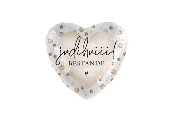Folienballon Judihuiii Bestande Herz ca. 45 cm, ungefüllt