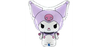 Folienballon Kuromi Flieder 61 cm ohne Füllung