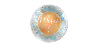 Folienballon Merci für alles ca. 45 cm, ungefüllt