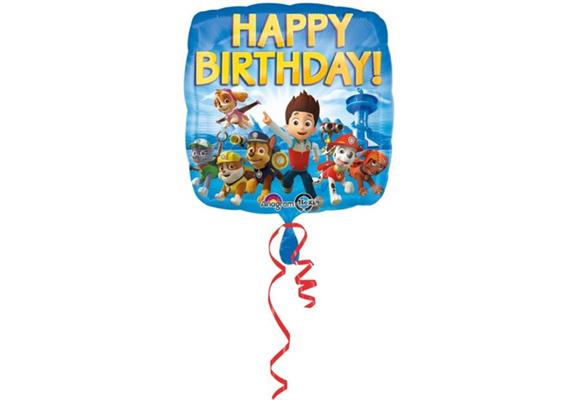 Folienballon Paw Patrol Happy Birthday 71 x 71 cm