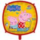 Folienballon Peppa Pig Quadrat 46 cm ohne Füllung