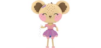 Folienballon Pet Walker - Mouse Ballerina 91 cm ohne Füllung