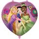 Folienballon Princess - Live your story Herz 46 cm ohne Füllung