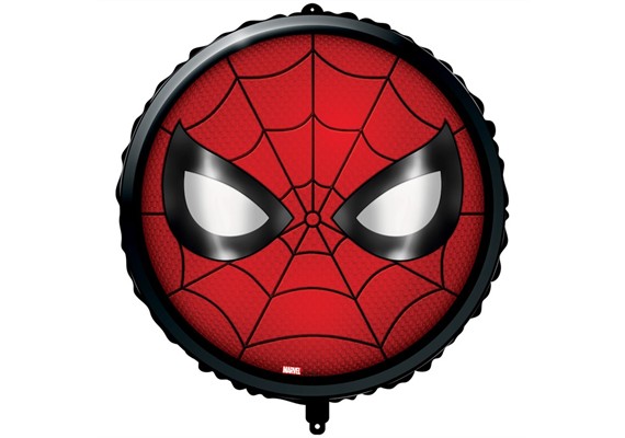 Folienballon Spiderman Gesicht 46 cm ohne Füllung