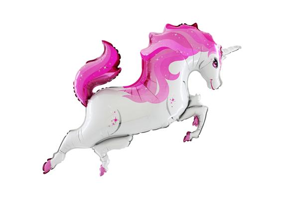 Folienballon Unicorn Pink 106 cm, ohne Füllung