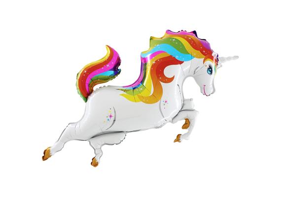 Folienballon Unicorn Rainbow 106 cm, ohne Füllung