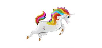 Folienballon Unicorn Rainbow 106 cm, ohne Füllung