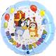 Folienballons Bluey Happy Birthday 46 cm ohne Füllung