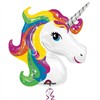 Folienfigur 83 x 73 cm Einhorn-Kopf