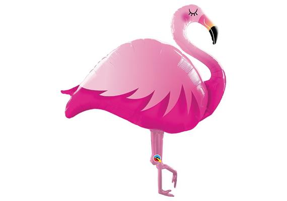 Folienfigur Pink Flamingo 117 cm