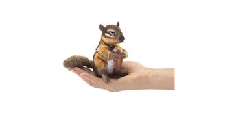 Folkmanis Fingerpuppe 2771 - Mini Streifenhörnchen mit Eichel