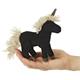 Folkmanis Fingerpuppe 2797 Mini Einhorn schwarz