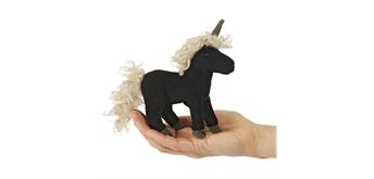 Folkmanis Fingerpuppe 2797 Mini Einhorn schwarz