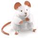 Folkmanis Handpuppe 2219 - Weisse Maus