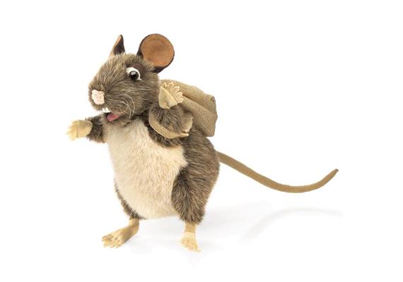 Folkmanis Handpuppe 2847 - Ratte, sammelt gern