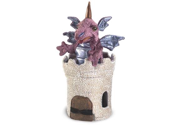 Folkmanis Handpuppe 3044 - Drache im Turm