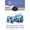 Fridolin 3-D Papiermodell "Betonmischer LKW"