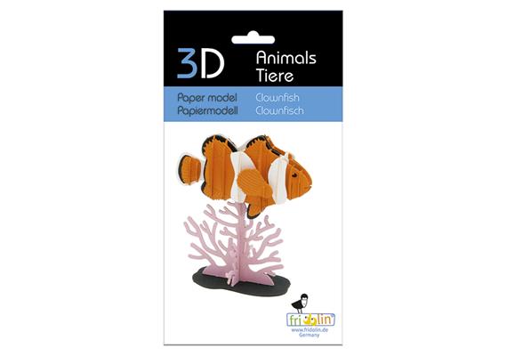 Fridolin 3-D Papiermodell "Clownfisch"