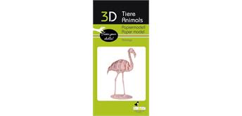 Fridolin 3-D Papiermodell "Flamingo"