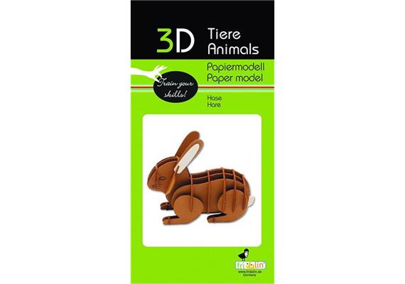 Fridolin 3-D Papiermodell "Hase"