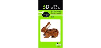 Fridolin 3-D Papiermodell "Hase"