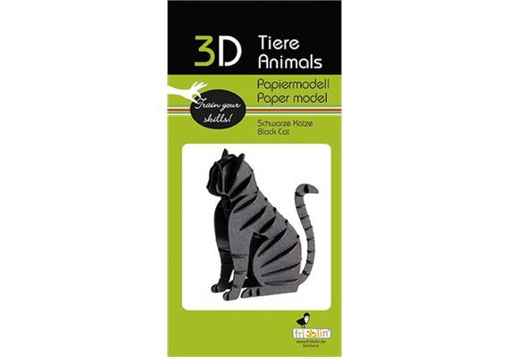 Fridolin 3-D Papiermodell "Katze"