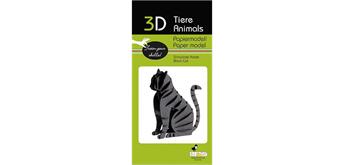 Fridolin 3-D Papiermodell "Katze"