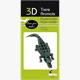 Fridolin 3-D Papiermodell "Krokodil"