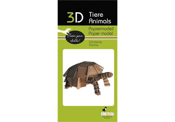 Fridolin 3-D Papiermodell "Schildkröte"