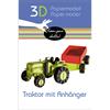 Fridolin 3-D Papiermodell "Traktor mit Anhänger"