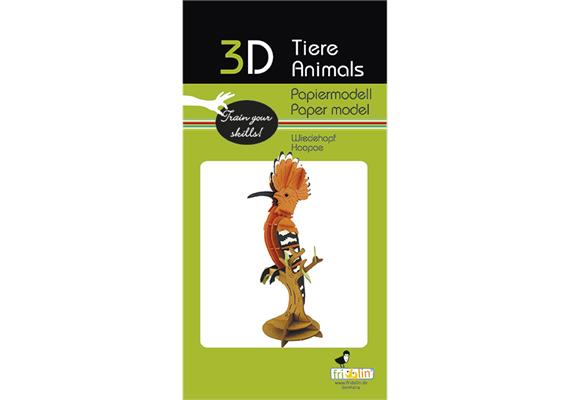 Fridolin 3-D Papiermodell "Wiedehopf"