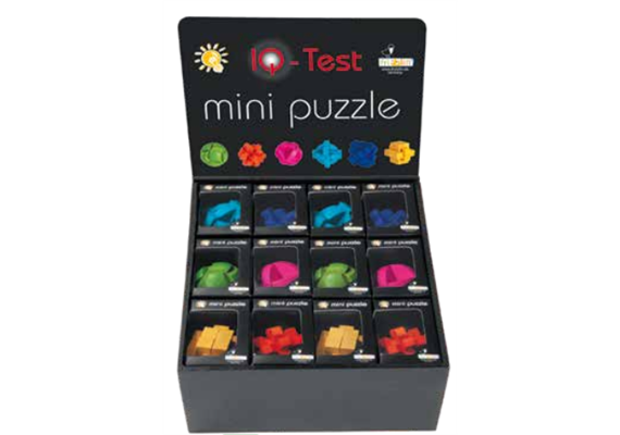 Fridolin "IQ Test" Holzpuzzle, farbig