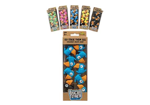 Fun unlimited - Stapel Spiel Toucan Tower assortiert