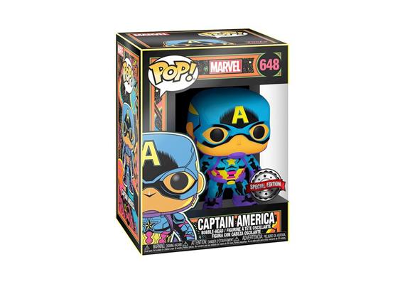 Funko Pop Marvel Black L. Captain Amer Special Edition / Bobble-Head