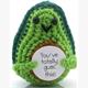 Gestrickte Positive Avocado 7 cm