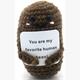 Gestrickte Positive Bohne 8 cm