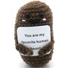Gestrickte Positive Bohne 8 cm