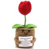 Gestrickte Positive Rose 13 cm