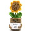 Gestrickte Positive Sonnenblume 14 cm