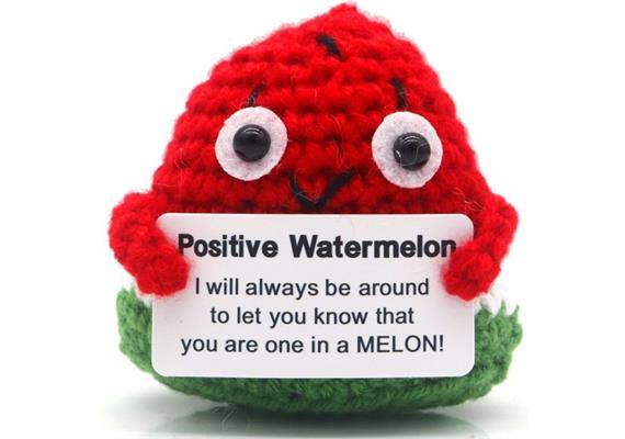 Gestrickte Positive Wassermelone 6.5 cm