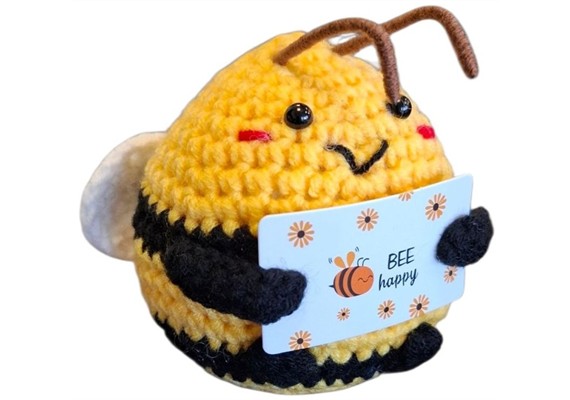 Gestrickte Positiver Freund Biene 8.5 cm