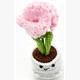 Gestrickter Positiver Freund Blume 14.5 cm