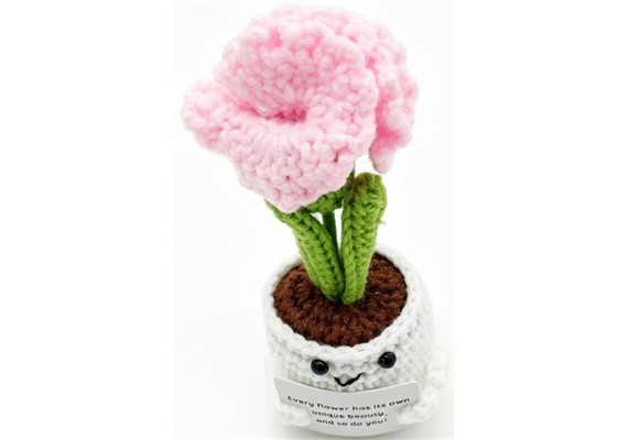 Gestrickter Positiver Freund Blume 14.5 cm