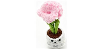 Gestrickter Positiver Freund Blume 14.5 cm