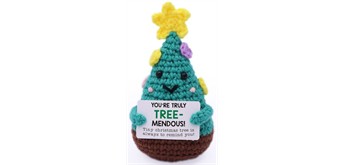 Gestrickter Positiver Freund Christbaum 12 cm