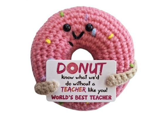 Gestrickter Positiver Freund Donut 8 cm